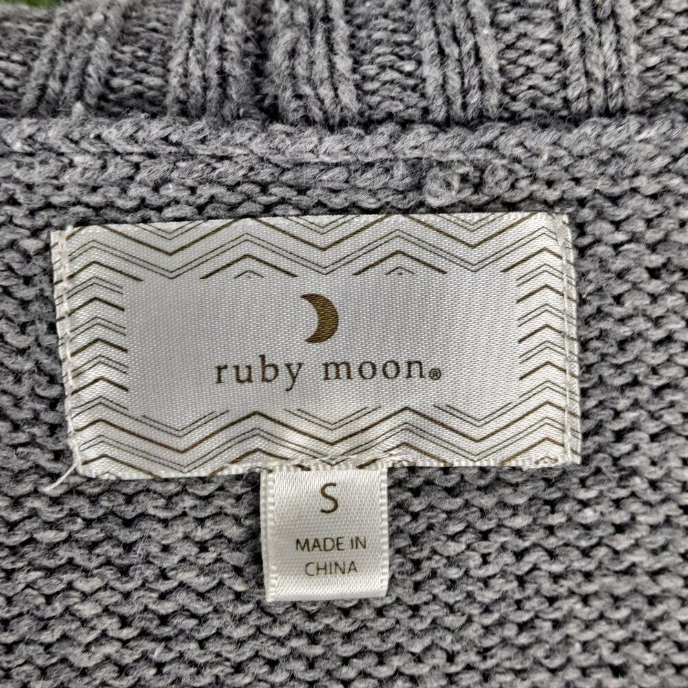Ruby Moon Size Small Two Tone Gray Open Cardigan … - image 7